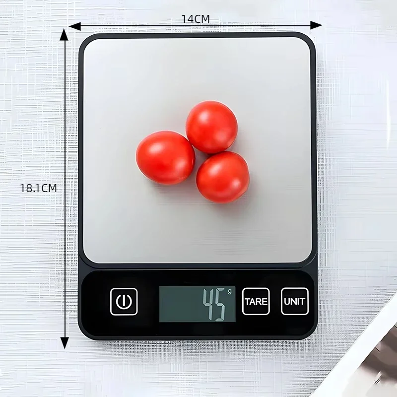 10kg Kitchen Scale LCD Digital Display Electronic Table Scale Baking Gram Weight Scales For Personal Healthy Diet Food Scale