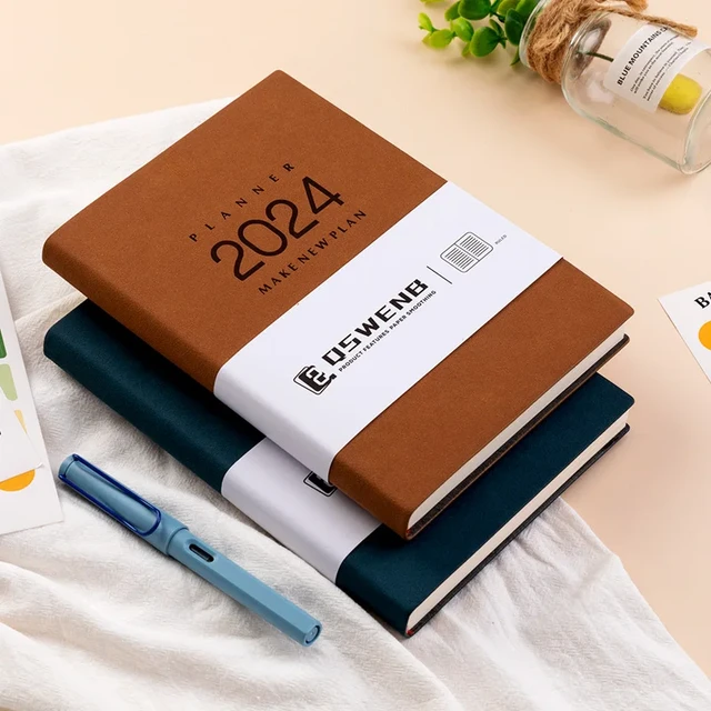 2024 English Agenda Book Lined A5 Notebook Time Management Daily Planner  Calendar Journal Business Office - AliExpress