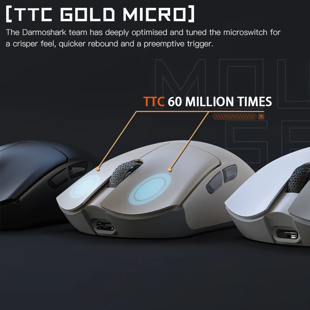 Motospeed Darmoshark M3 Bluetooth Wireless Gaming Mouse 26000DPI PAM3395 Optical Sensor Computer Office Mouse TTC For Laptop PC wireless mouse gaming mouse wireless gaming mouse wireless optical mouse