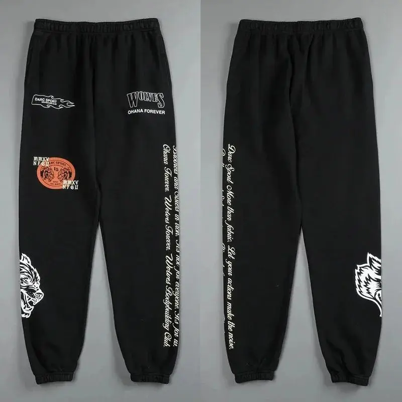 DARC Wolves Joggers Street Pants Casual Warm Oversize Pull Rope Baggy Joggers US Oversize Pants Hip Hop Trousers 2024 New 4