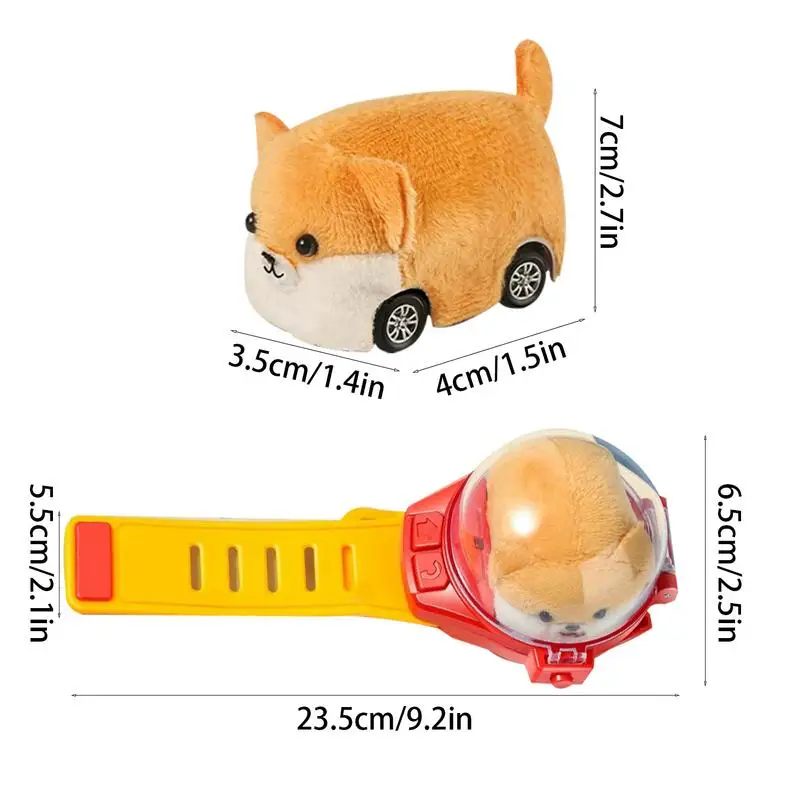 Watch Remote Control Car Toy Watch USB Charging Race Car Remote Control Play Plush Dog Electric Toy 2.4GHZ Small For