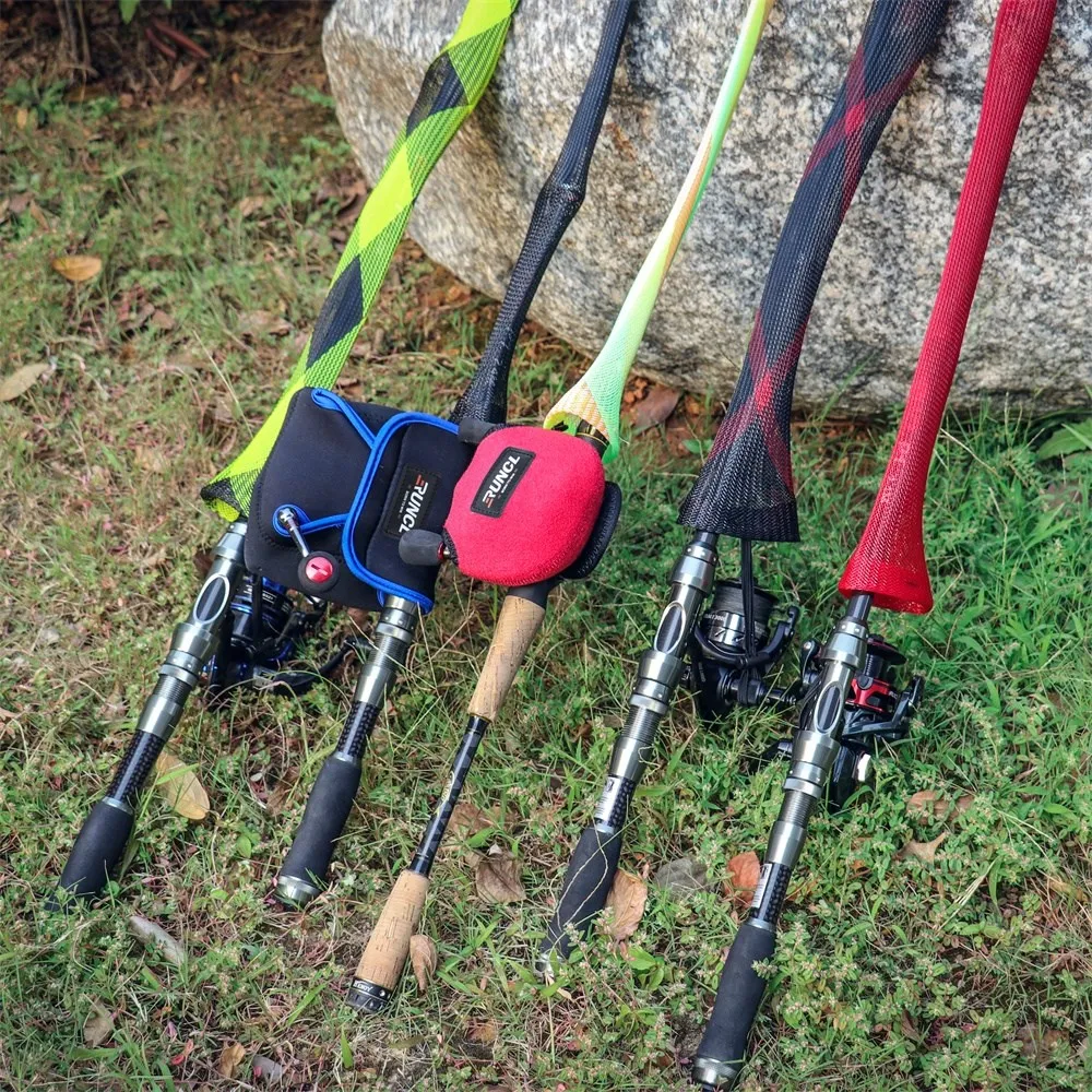 RUNCL Fishing Rod Cover & Reel Bags,Spinning/Casting Rod Socks