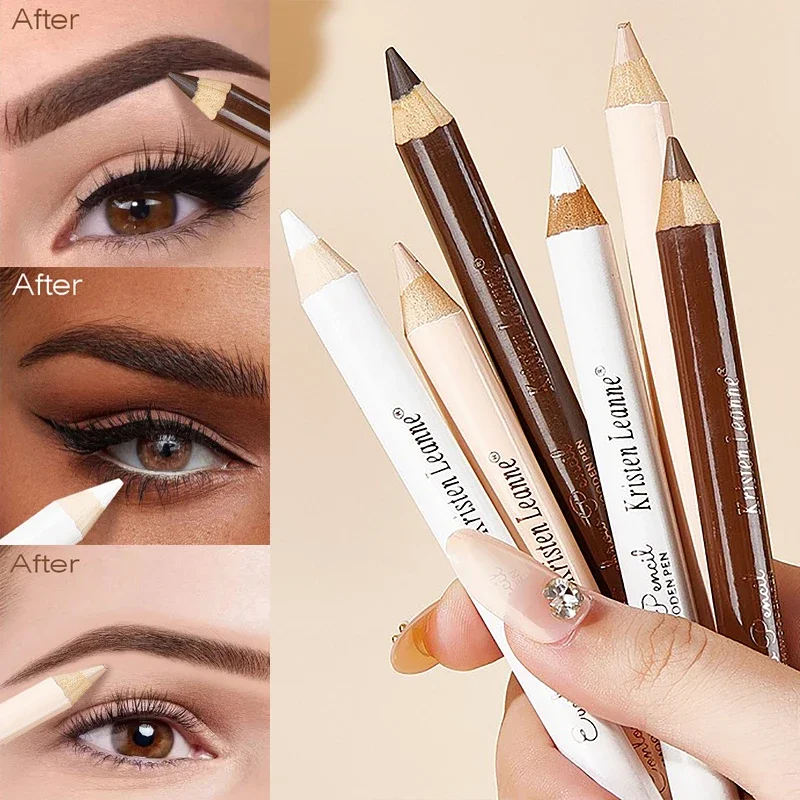 Eyebrow Contour Eyeliner Pencil Eyeshadow Lying silkworm 3 IN 1 Kit Waterproof Matte Cream Nude Eye Makeup Pigment Concealer Pen eye makeup set makeup kit