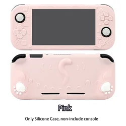 Enhanced TPU Soft Case Protective Skin Cover for Nintendo Switch Lite Console (Cat Pink New)