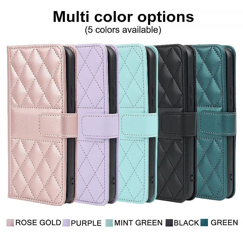 Wallet Small Fragrance Flip Leather Case For Samsung Galaxy A51 A71 A22 A32 A42 A52S A72 A82 A23 A33 A20E A7 2018 S8 S9 S10 Plus_voghion.com