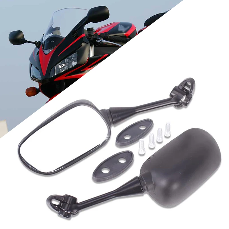 

Motorcycle Black Metal Rearview Mirror Racing Sport Bike Side Mirrors For HONDA CBR600 CBR600RR CBR1000 CBR1000RR 2004-2007