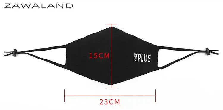 Cotton Vplus Mask Women Men Black Pink Face Masks Casual Protective Mouth Cap Street Photo Protective Mask Adjustable Cover