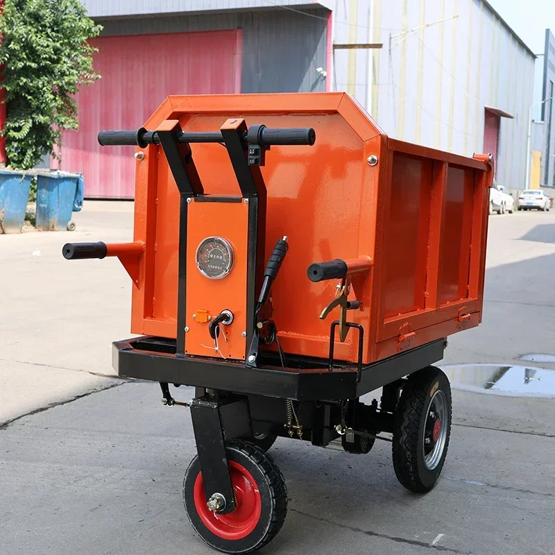 Hand Dump Cart Waste Bin Garden Trolley For Construction Transport And Carrying Waste