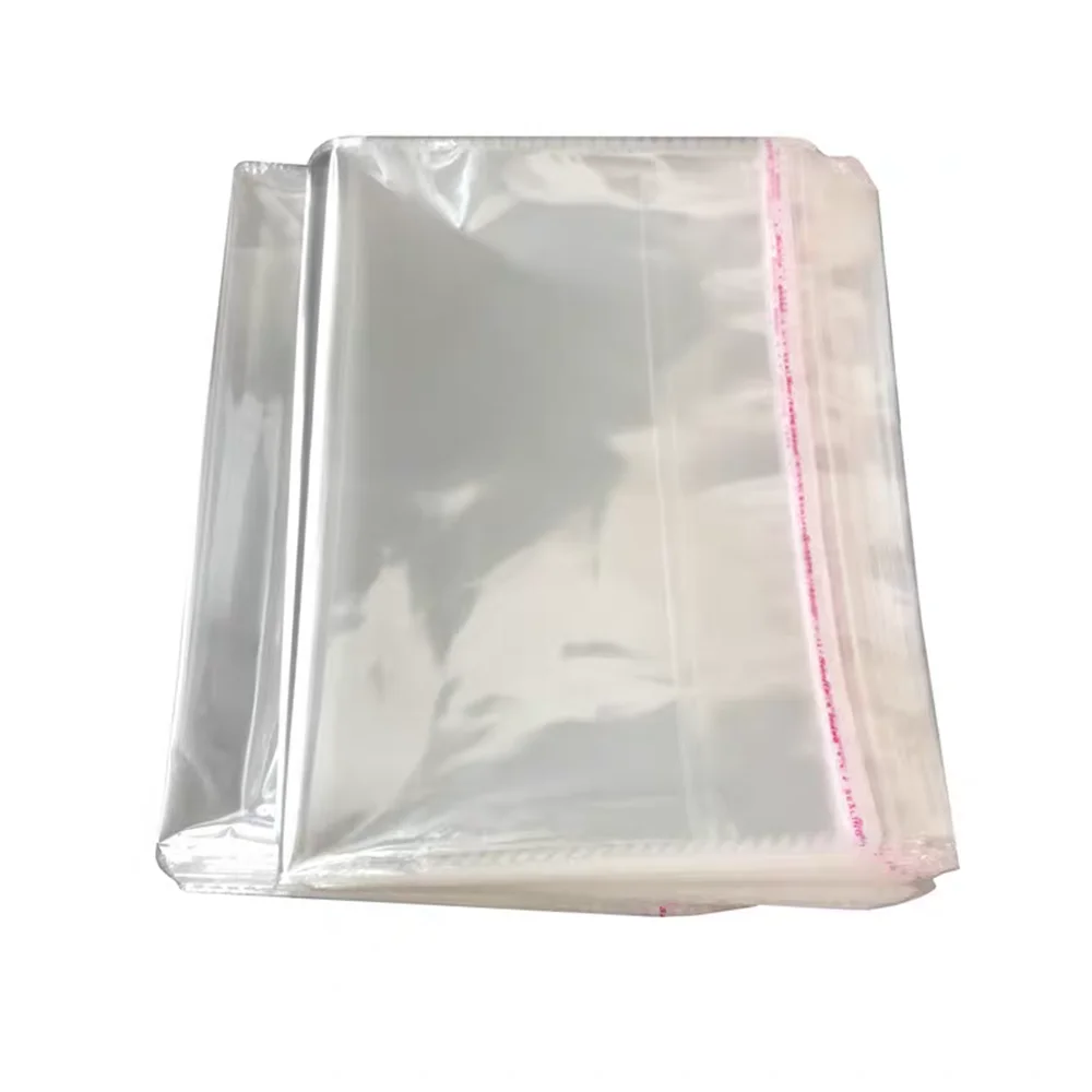Bubble Mailers No airhole Large Size Transparent Self-adhesive Sealed Plastic Packaging Bag Resealable Cellophane OPP Fresh-keeping Gift Bag