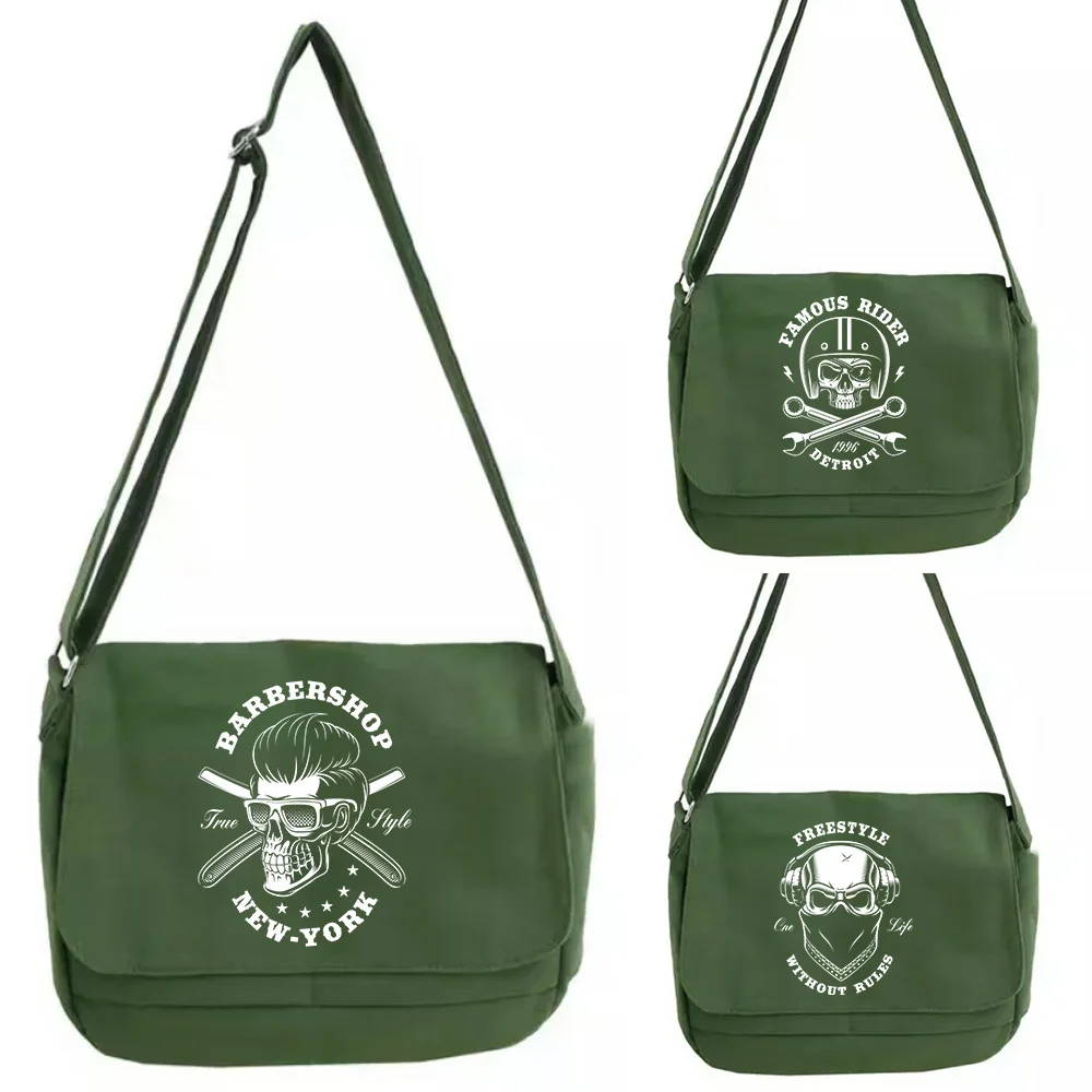 Messenger Shoulder Bags Casual Female Large Capacity Handbags  Skull Series Print Women's Crossbody Travel Shopping Bag