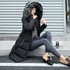 Women Parkas Hooded Zipper Thick Parka Thick Casual Full Sleeve Solid Long Coats Pockets Elegant Outerwear Warm Casual 4