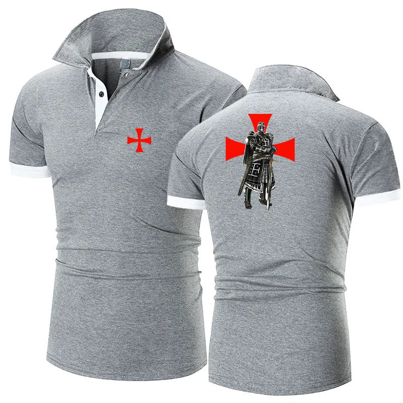 Mens Summer Polo Shirts Sports Casual Solid Color