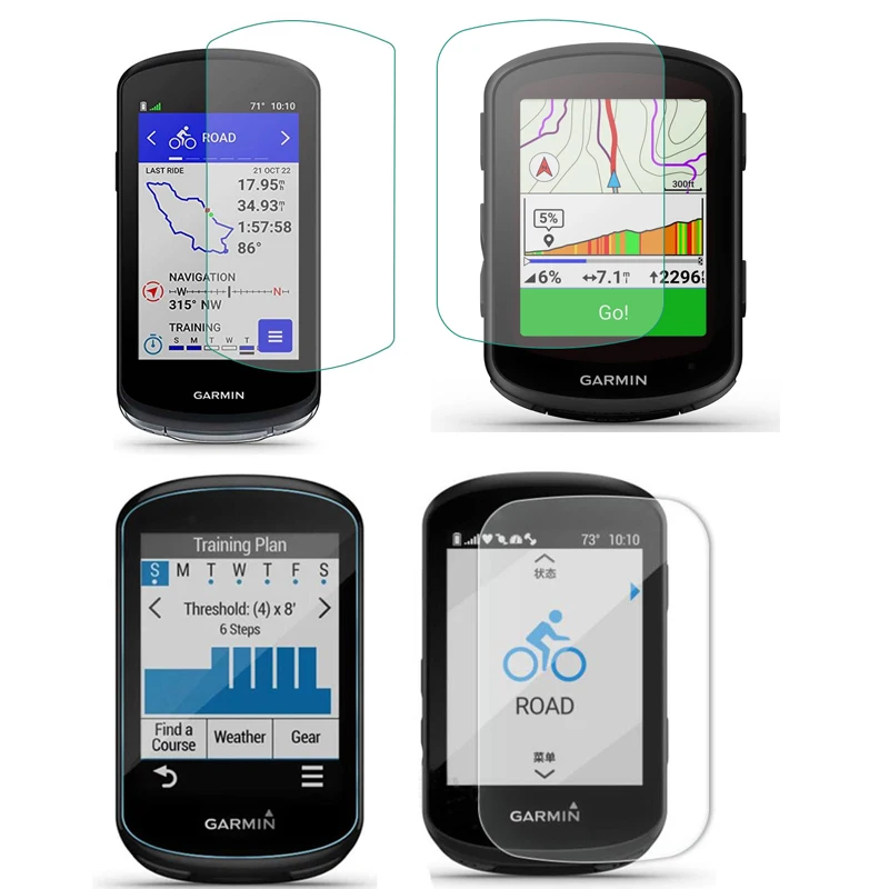 Pellicola Protettiva Per Schermo In Vetro Duro Per Garmin Edge 540/840/530/830/520/820/1000/1040 Solar/1030/130 Plus/Explore 2