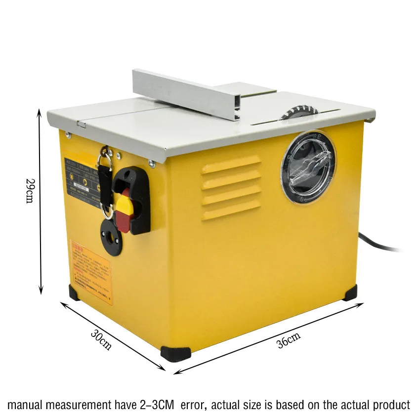 CB-11 Woodworking Table Saw Multifunctional Wood Cutting Machine Household Dust-Free Table Saw Electric 2300W 4900r/min