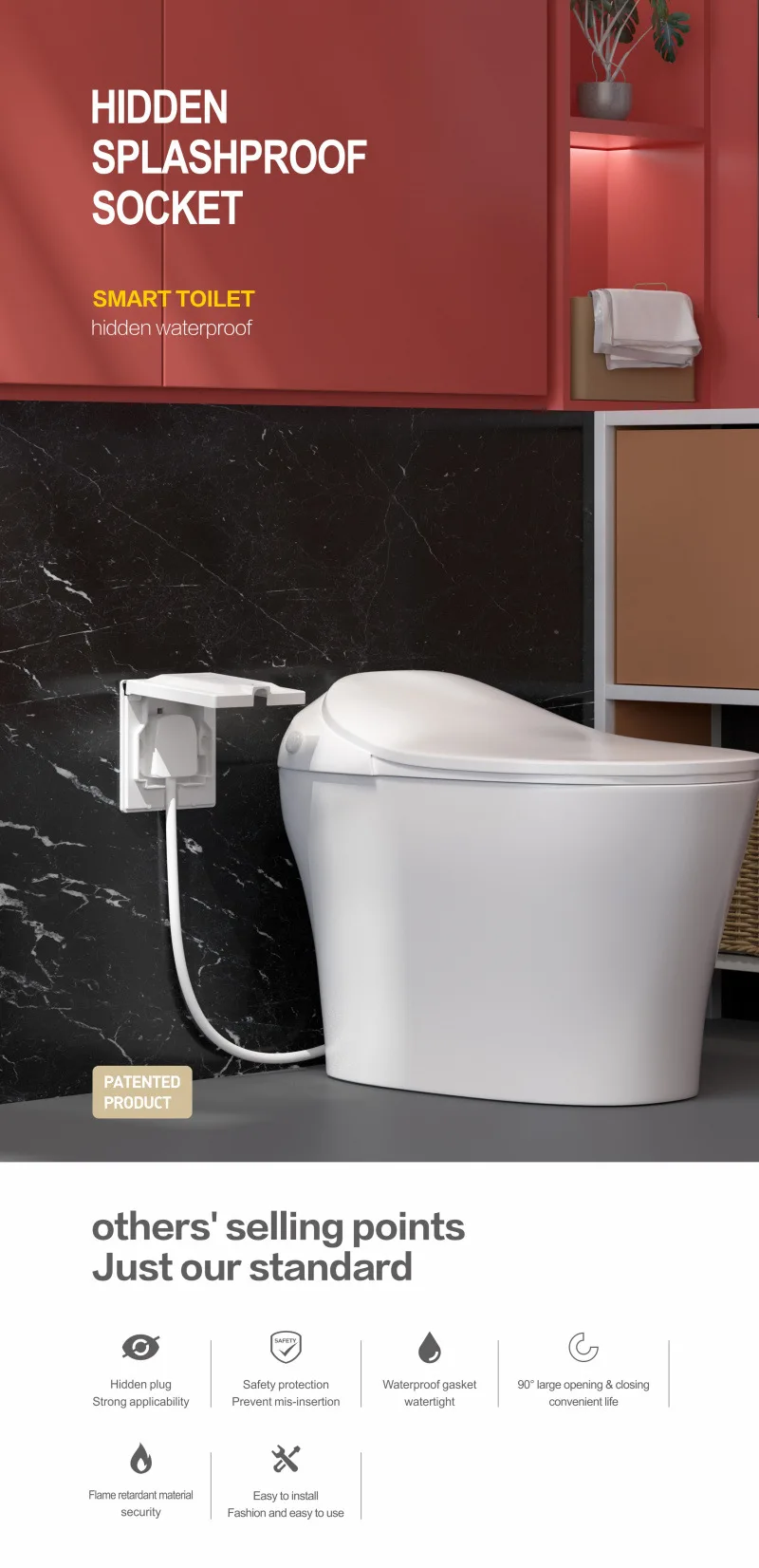 geladeira, tomada elétrica invisível, 13a, embutida, painel, hidden v