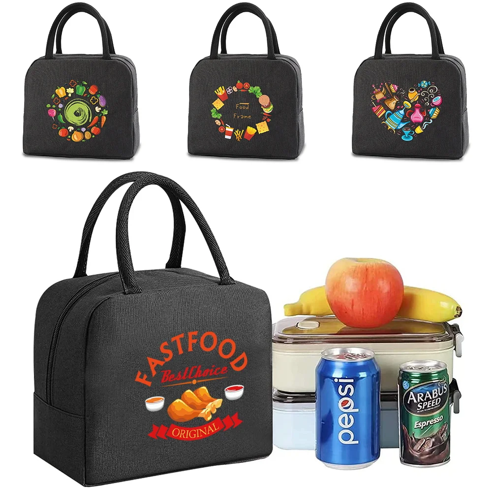 

Lunch Carry Bag Insulated Thermal Portable Bags for Women Children school Trip lunch Picnic Dinner Cooler food Canvas Handbags