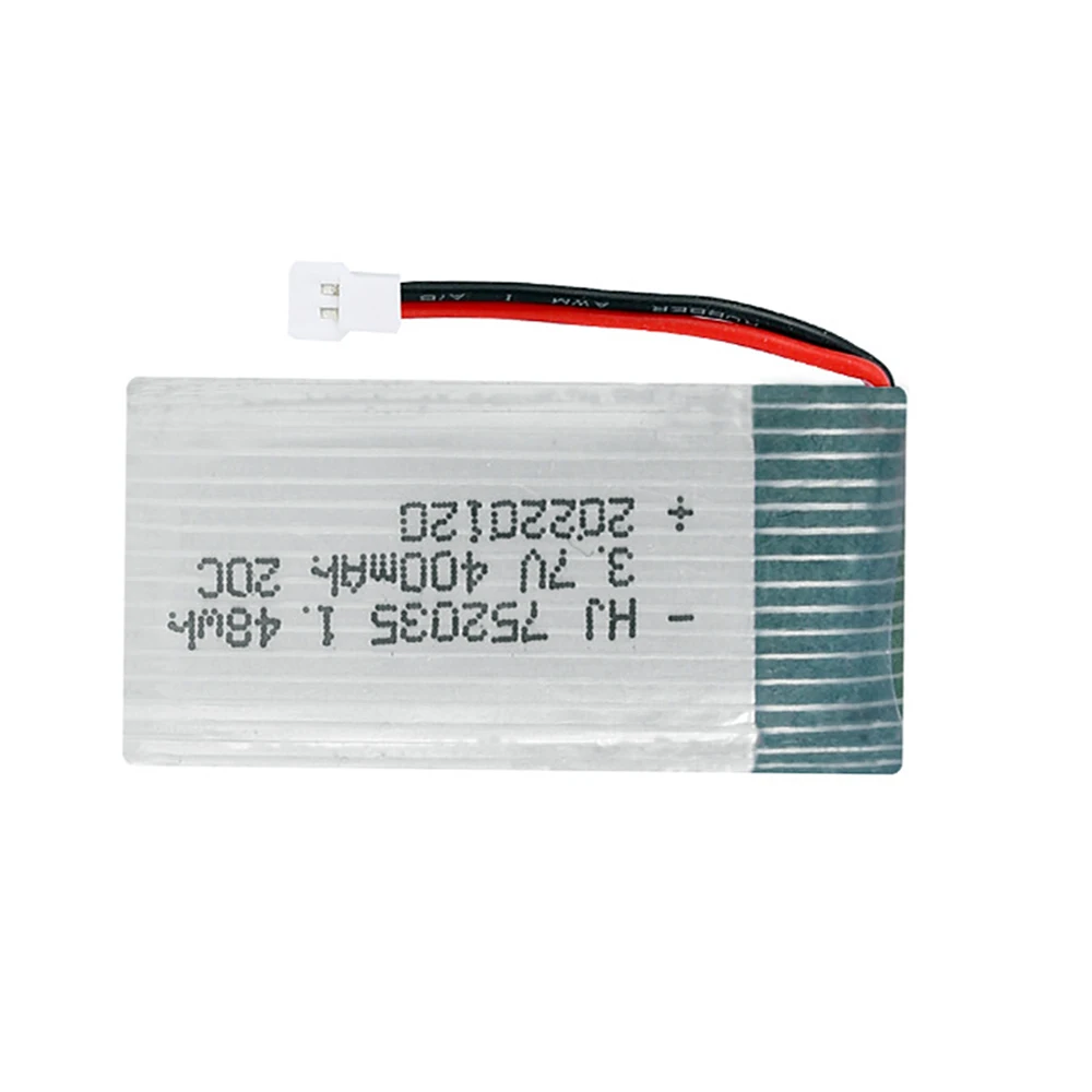 Аккумулятор Lipo 3,7 в 400 мАч для дрона X4 H107 H31 KY101 E33C E33 U816A V252 H6C, запасные части 3,7 в 1S, аккумулятор с зарядным устройством XH2.54 (art.: 3920c2ba0122e) - 3920c2ba0122e