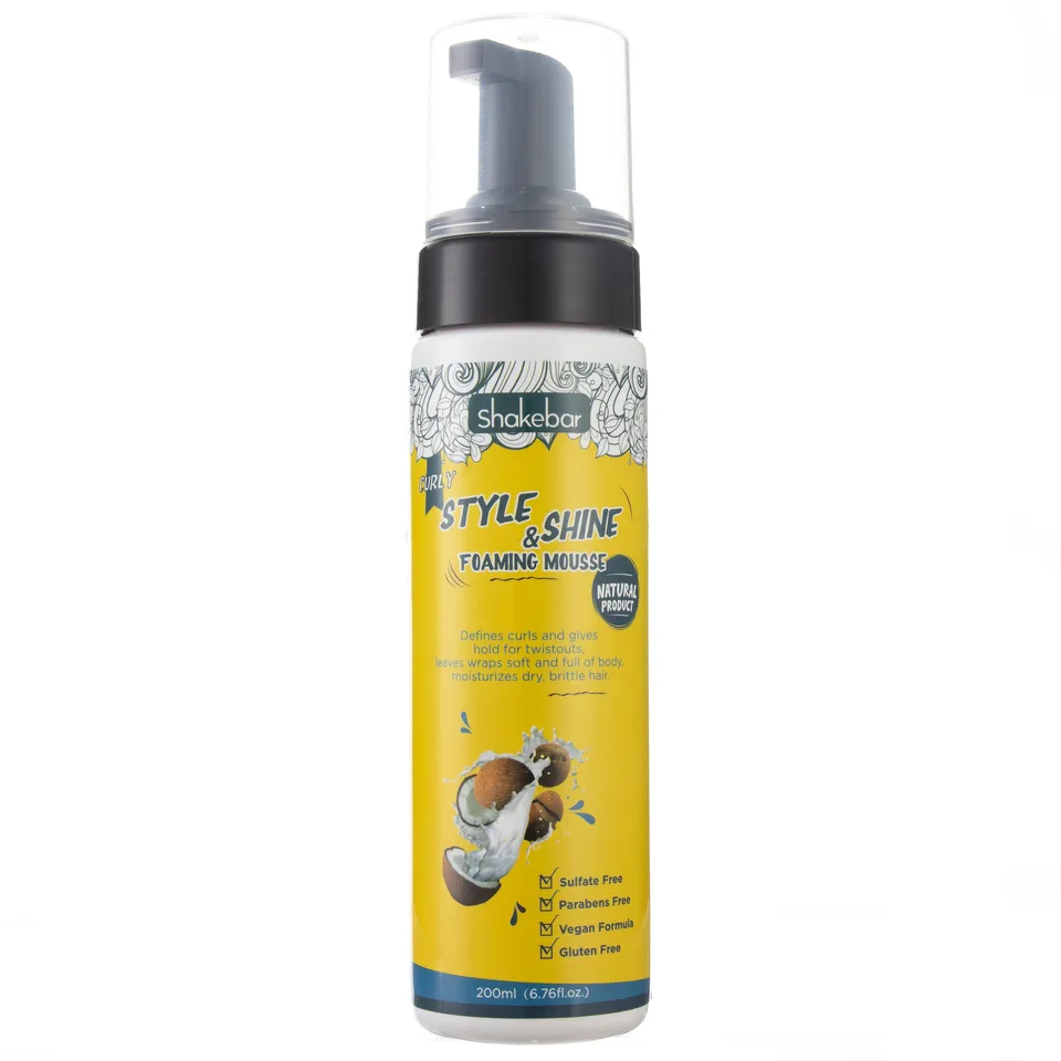 Shakebar Style Shine Foaming Mousse for Curls