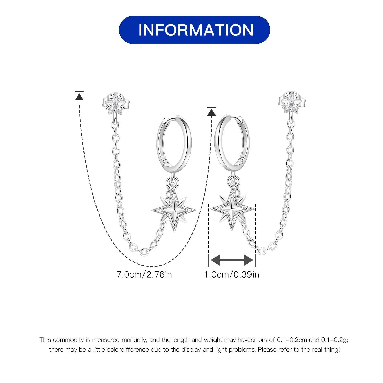 PANPOKI 925 Sterling Silber Bunte Liebe Satellit Tropfen Ohrringe Frauen Ohrringe Charme Mode Vielseitig Party Schmuck Geschenke – Detail 26