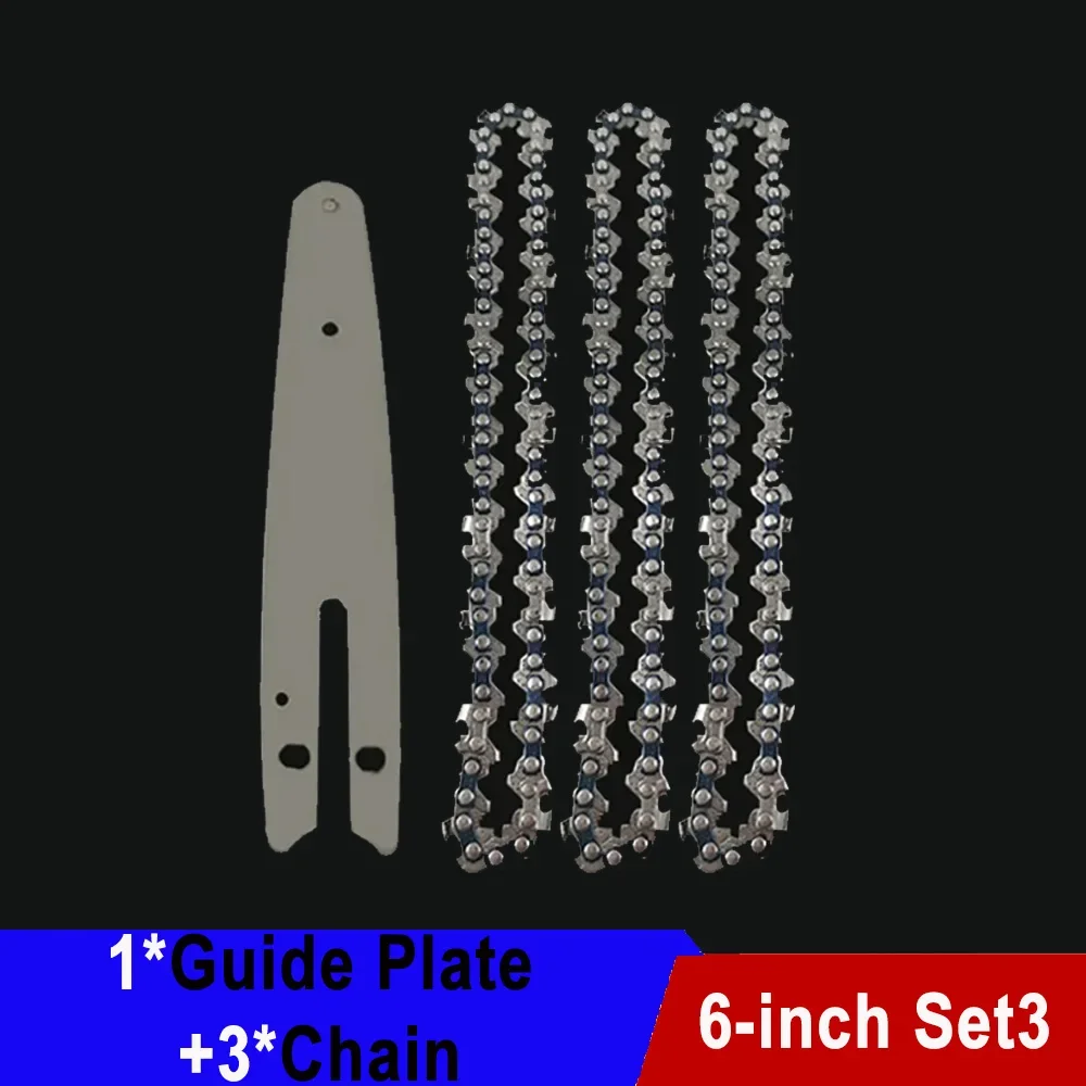 Enhanced Chainsaw Blade and Guide Bar Set - 6 Inch, 37 Drive Links
