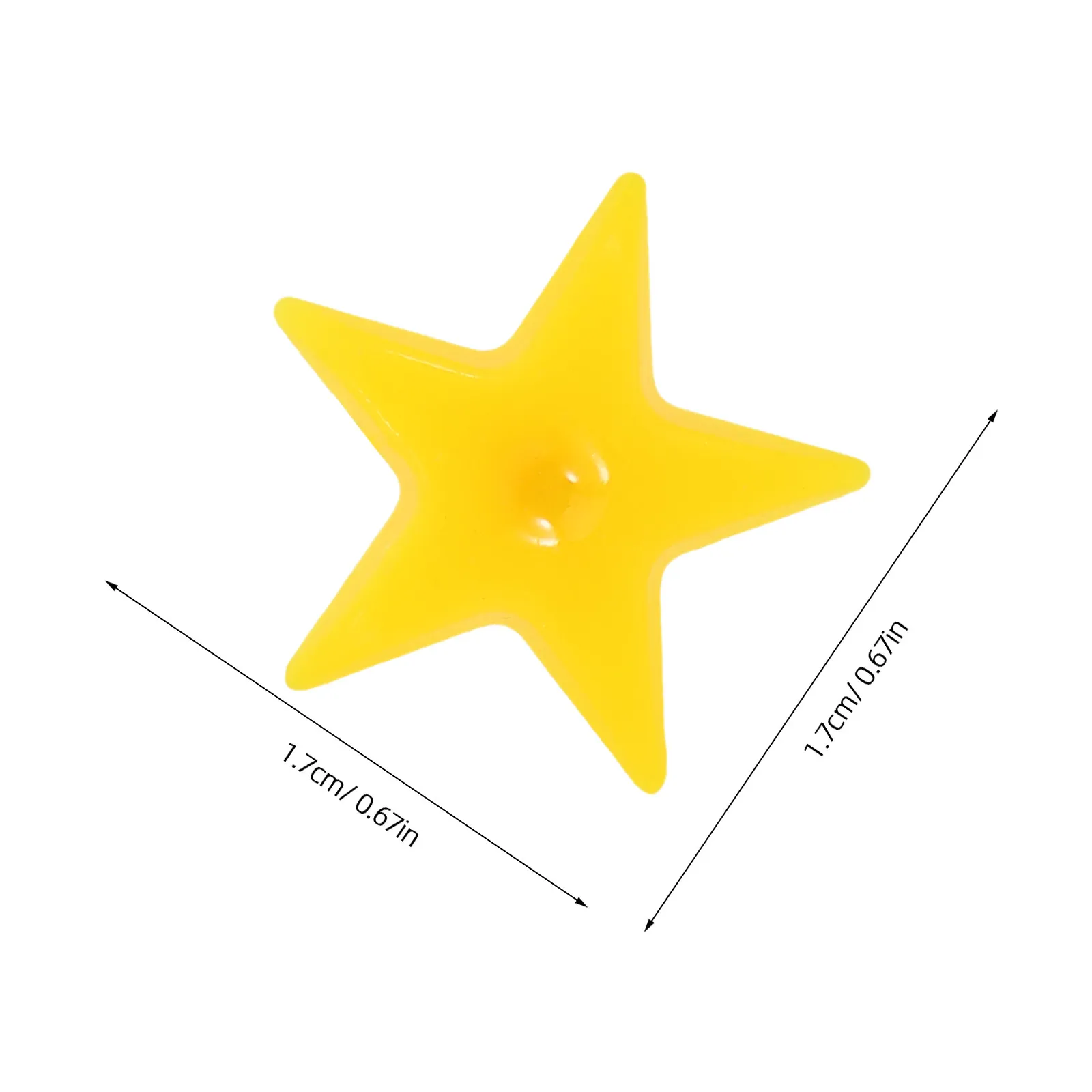 100개 스타 모양 게시판 핀, 밝은 노란색 장 푸시핀, 코르크보드용, 벽 포스터용, 사무실, 학교용 썸타크