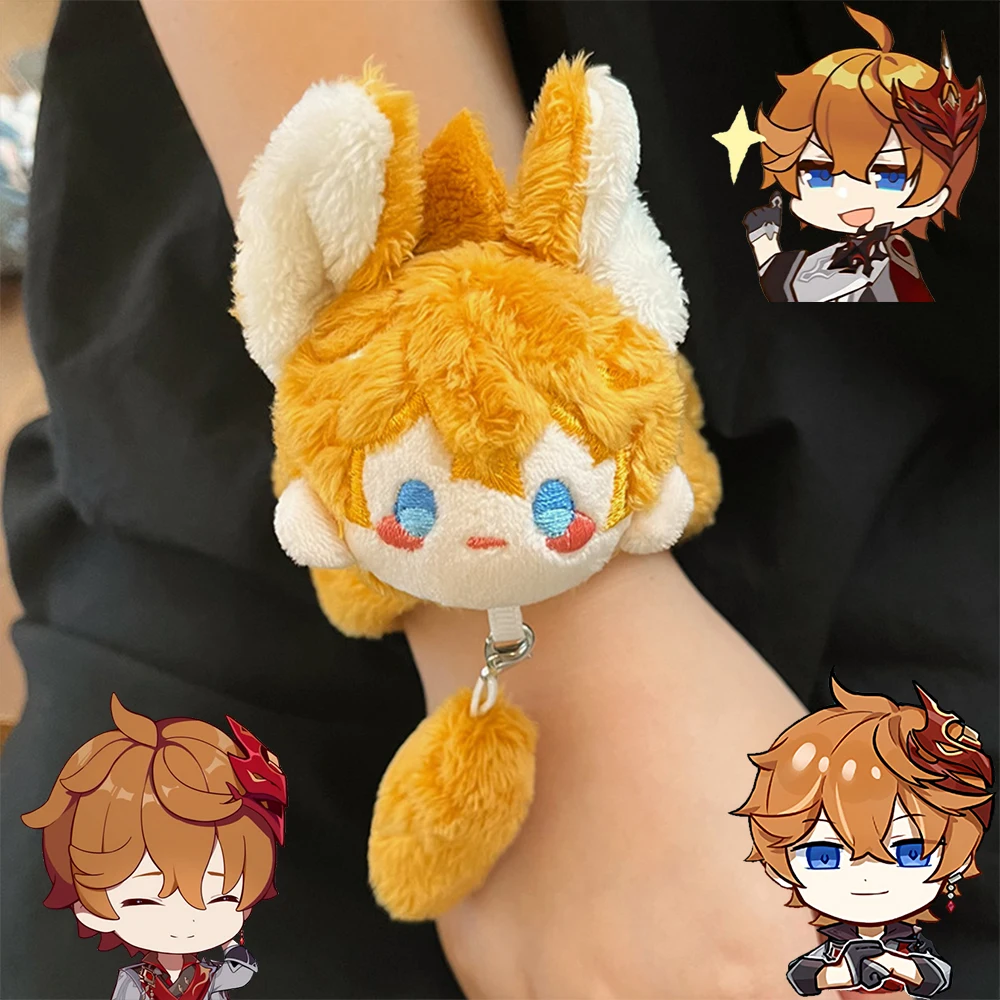 

Childe Harbingers Fatui Genshin Impact Tartaglia Cosplay Bracelet Plush Tail Soft Costume Props Gifts