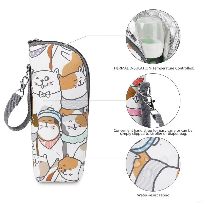 Infant Milk Bottle Keeper Bag Case with Thermal Protections for Travel Feedings