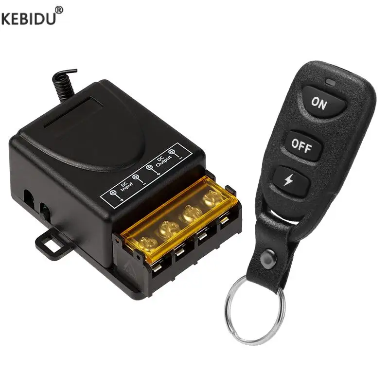 433Mhz-DC-12V-24V-30A-Wireless-Remote-Control-Switch-RF-Transmitter-On ...