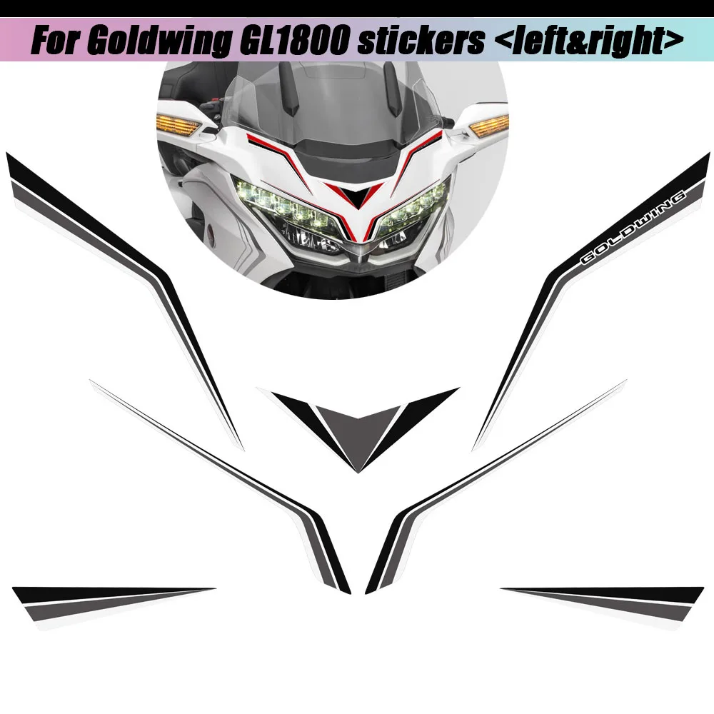 2018 2019 2020 For HONDA Goldwing GL1800 GL 1800 Tank Pad Tour Stickers Decal Kit Cases Protector Trunk Luggage Knee Accessory