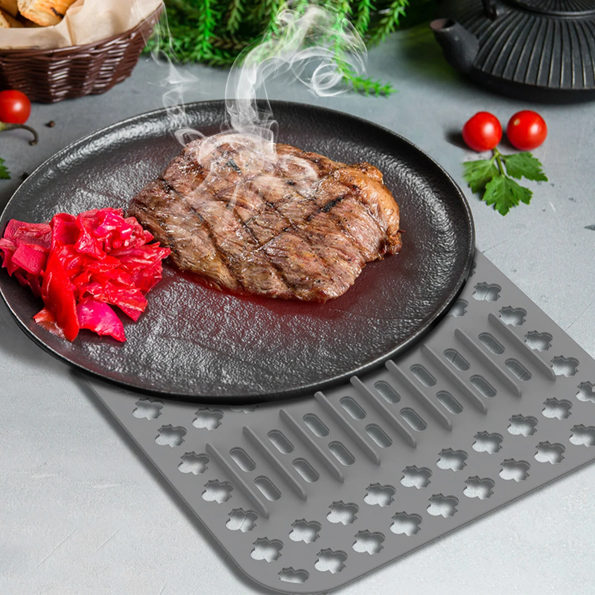 Silicone Sink Protection Mat Heat-Resistant Silicone Mat Practical