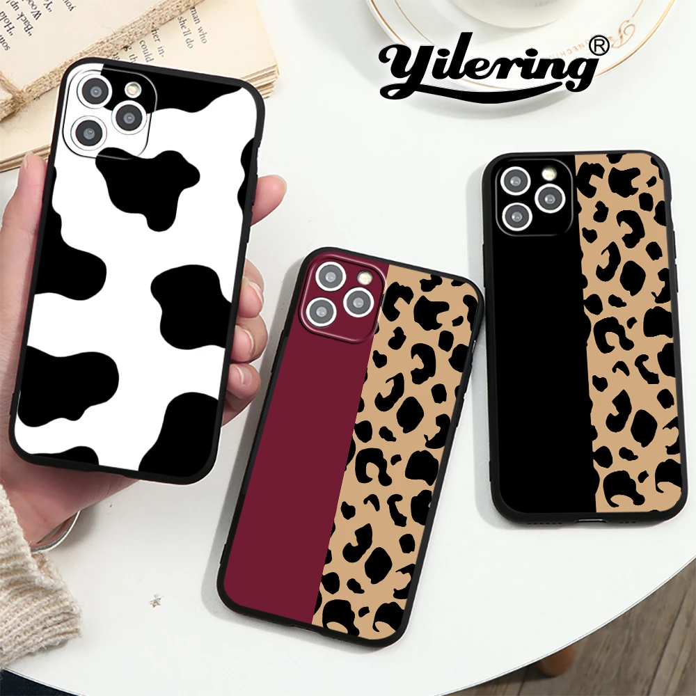 Fashion Leopard Print Phone case For iPhone 11 12 13 Pro MAX 8 7 Plus X XS Max XR SE 2020 Case Cover For iPhone 12 13 Mini shell iphone 13 pro max case leather