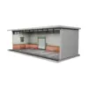 1/64 Vehicle Model Display Case Display Stand with Parking Lot Scene with LED Lights for Sports Car Model Collectors Toy Cars 6