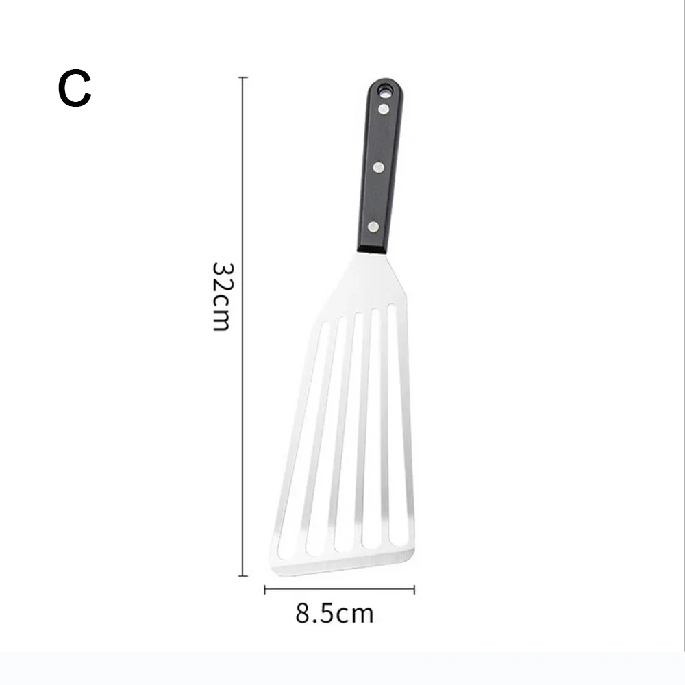 Food Grade Stainless Steel Slotted Turner Shovel Fish Spatula Multi-Purpose Stainless Steel Home Kitchen Cooking Supplies kitchen cooking utensils cooking spatula steak spatula