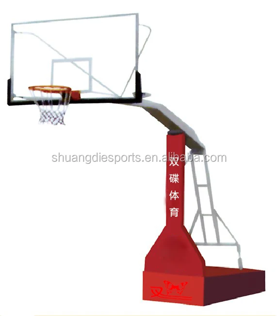 

School flat box - type hydraulic basketball stand indoor or outdoor type