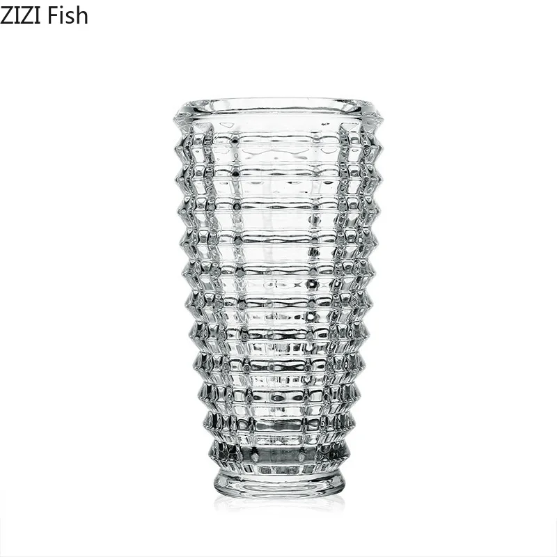 Bright Crystal Vase Terrarium Decor Transparent Glass Flower Pots Decorative Flower Arrangement Desk Decoration Hydroponics Vase 6