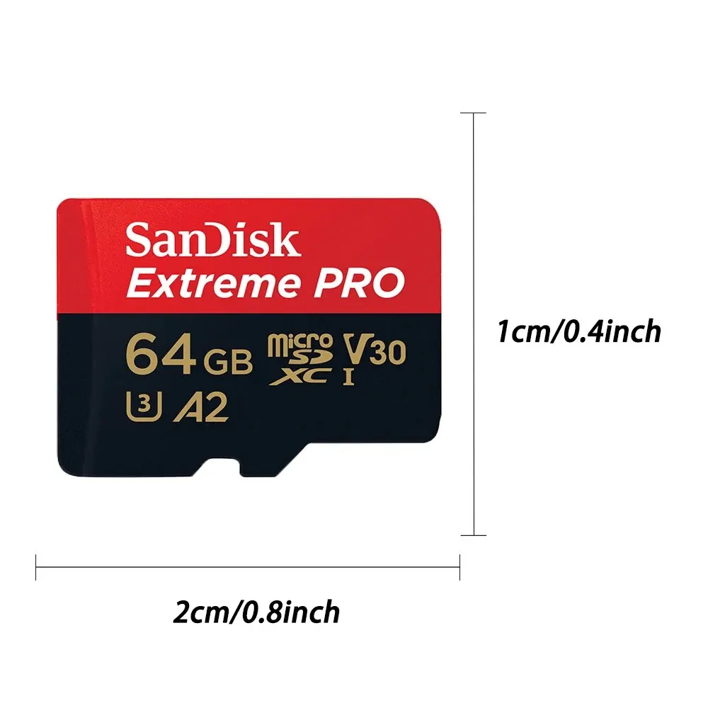 SanDisk Extreme PRO Micro SD Card 128GB 64GB 32GB 512GB 256G 400G Micro SD 1TB Flash Memory Card SD U3 4K V30 Microsd TF Cards