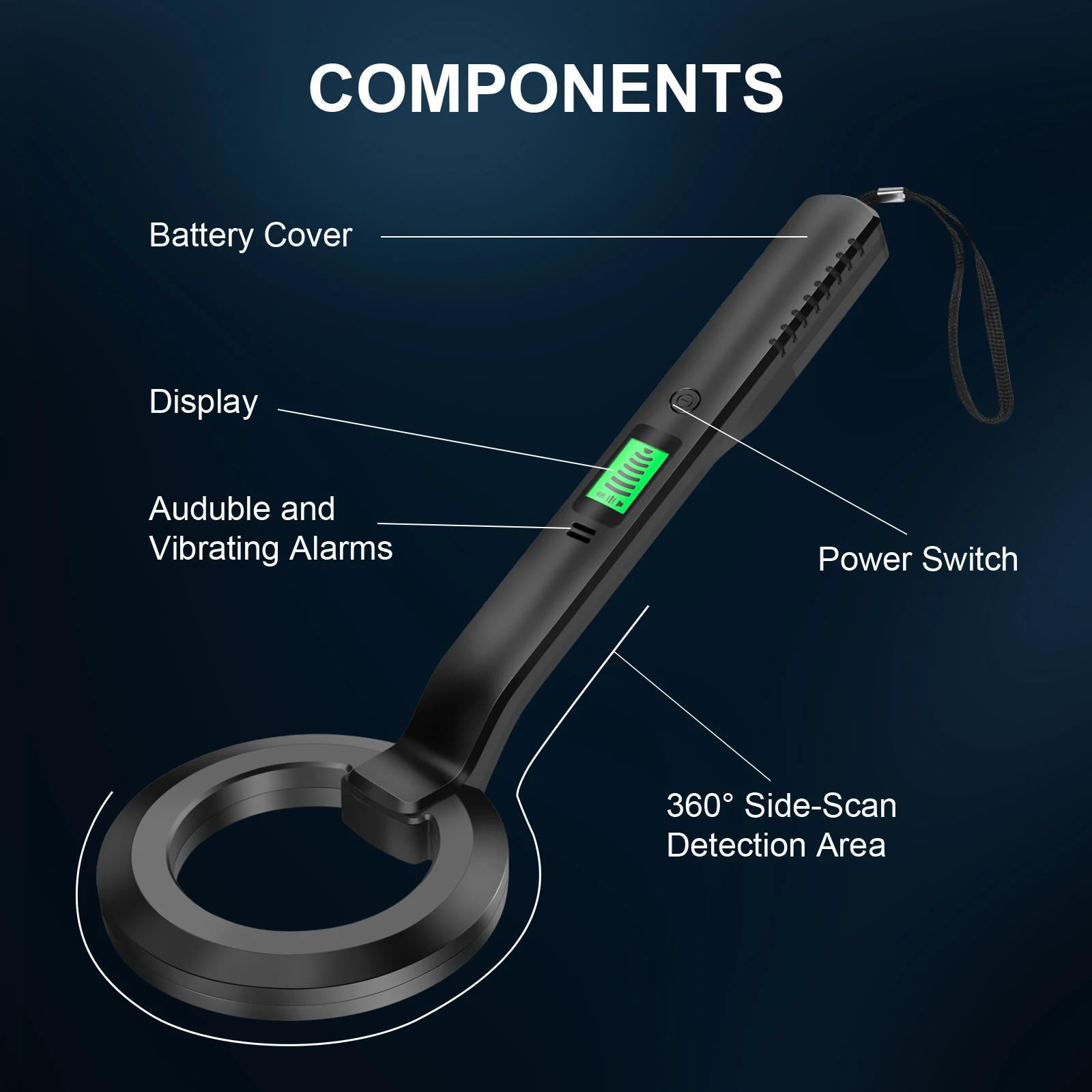 Metal Detector IP66 Waterproof Coins Positioning Underground Underwater Treasure Diving Multipurpose Finder