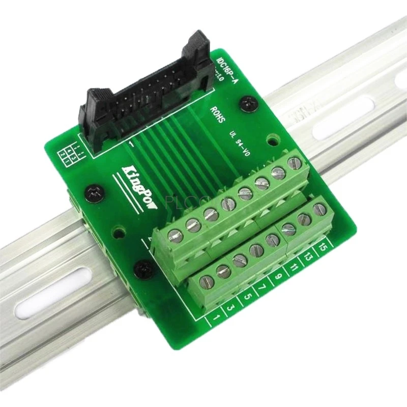 Modulo Morsettiera PLC IDC-10P - Scheda Breakout Per Distribuzione Alimentazione, Montaggio Su Guida DIN