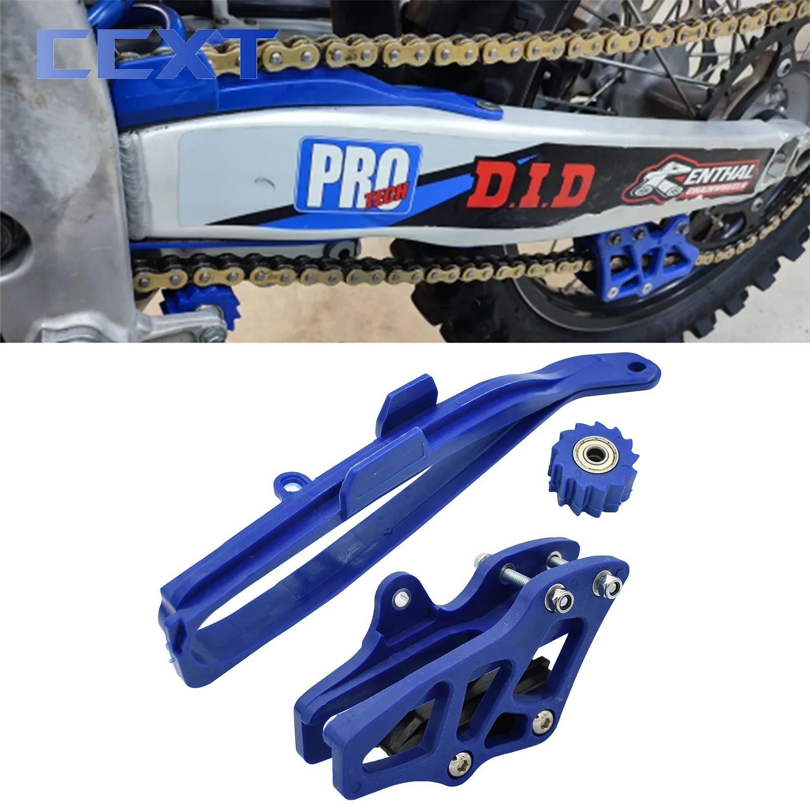 Motorcycle Swingarm Chain Slider Guide Bottom Roller Chain Guide
