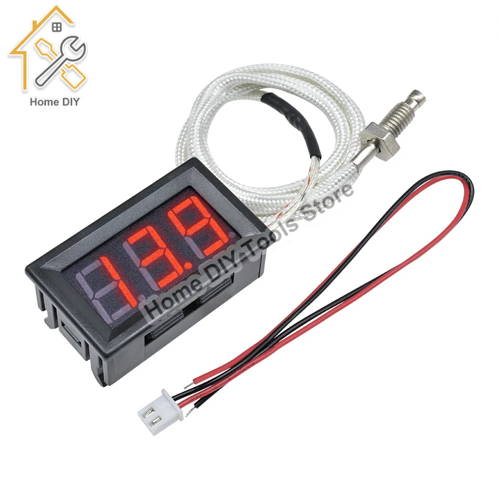 XHB310LEDDigitalThermometer12VKtypeM6ThermocoupleTemperature