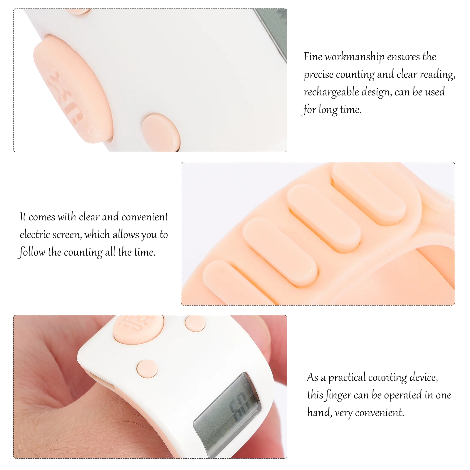 Chanting Counter Tally Click Lap for Swimming Clicker Handheld Counters Small Finger Silicone Digital