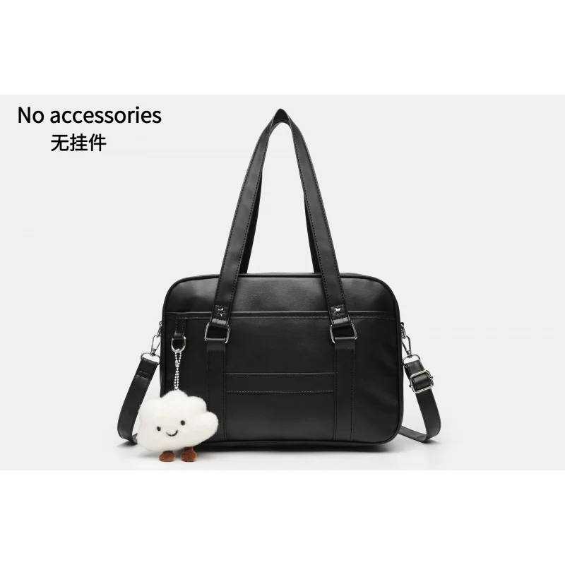 Cute Japanese Inspired JK Tote Bag Women Single Shoulder Crossbody Bag Stylish PU Handbag for School Work Travel