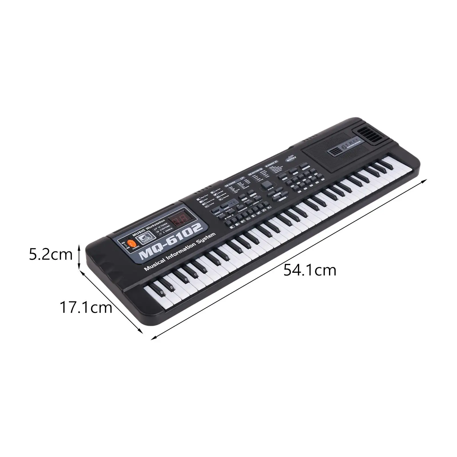 61 Key Electronic Keyboard Holiday Gifts Digital Piano Practical Learning Toy Keyboard Piano for Show Girls Boys Beginner