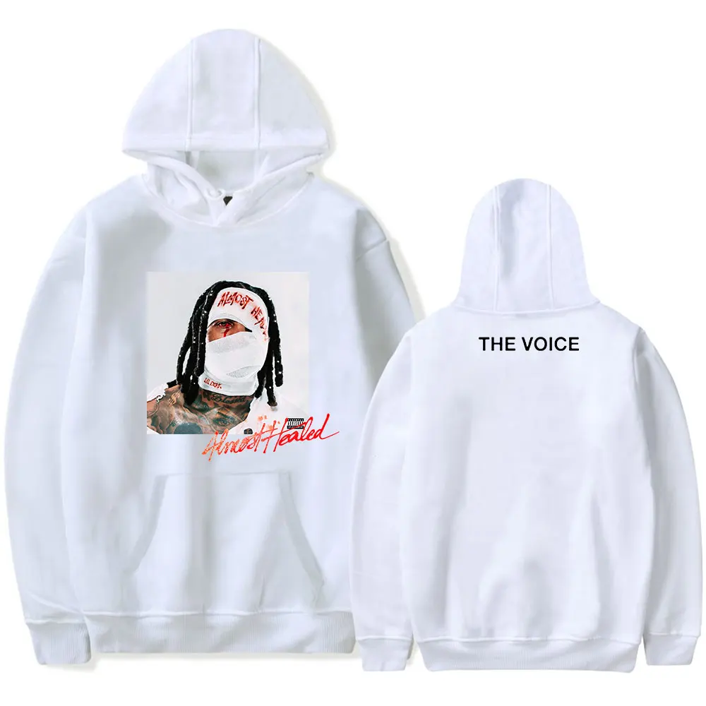 thumbnail image 1 of Sudadera con capucha de Lil Durk, sudadera con la portada del álbum Almost Healed, sudadera con estampado de rapero, moda unisex, divertida, informal, hip hop, ropa de calle, 1 of 4