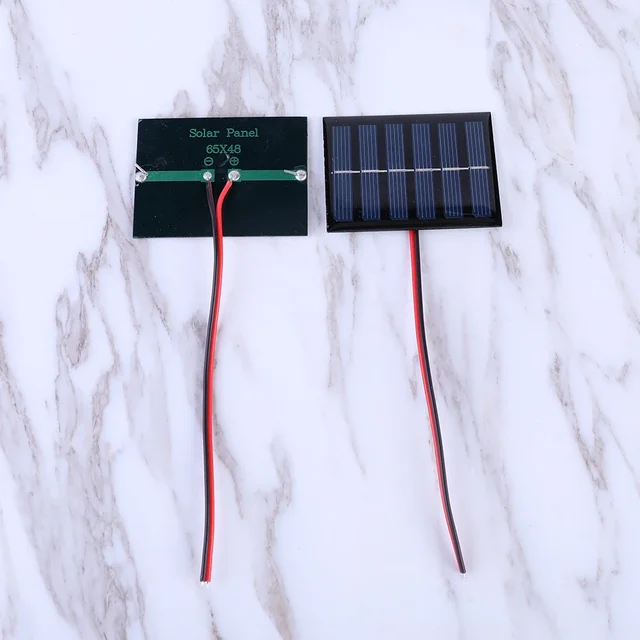 1W 3V 100MA DIY Solar Charger Power Bank with Cable for 2-3V Battery Charging 4