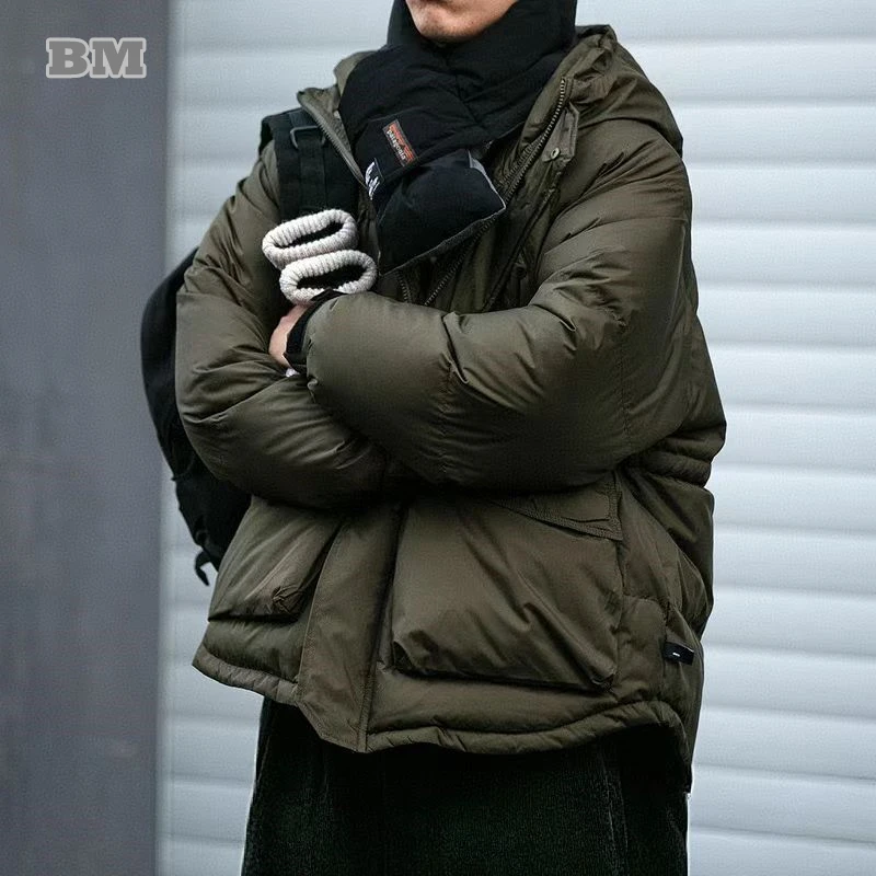 Winter Padded Jacket For Men Warm Down Jacket Korean Fashion Lightweight Puffer Men Harajuku Casual Thick Coat Male