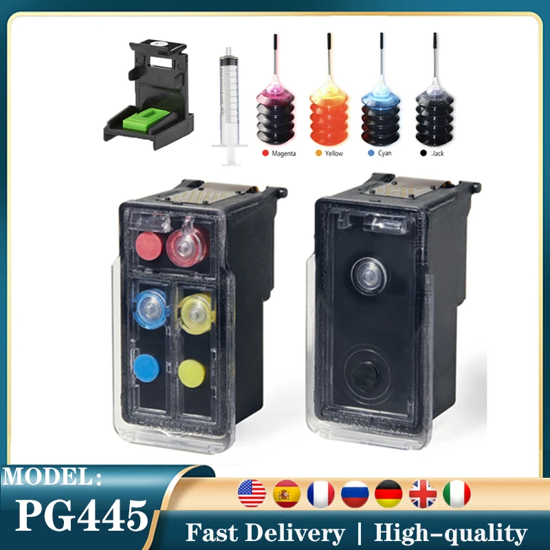 RefillablePG445PG445CL446XLInkCartridgeforCanonPG445CL446