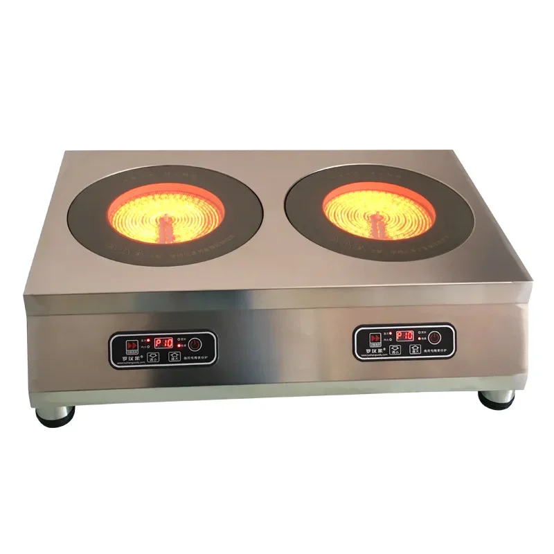 

Двойная электрическая керамическая плита, коммерческая керамическая плита, плита из нержавеющей стали с двойным касанием, Настольная индукционная плита