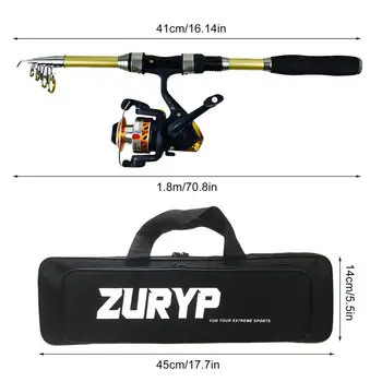 New Fishing Gear Set Telescopic Fishing Rod Set With Reel Combo Pole Gear Stable And Complete For Fishing Lovers And Beginners 6