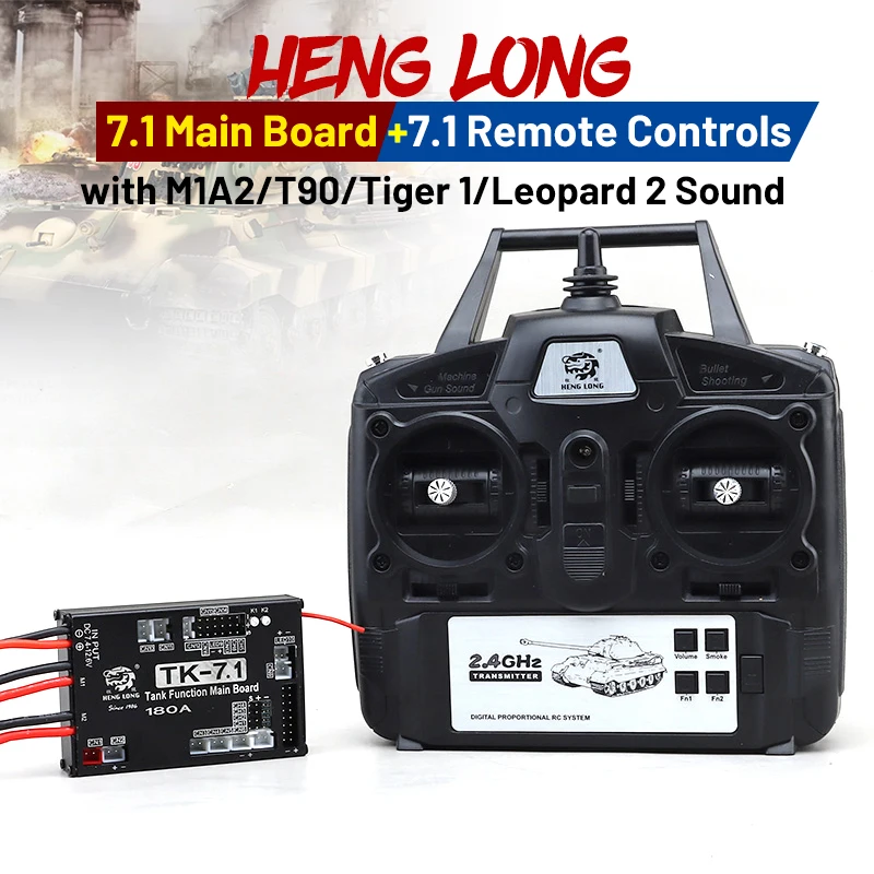 Heng Long 1/16 RC Tank 2.4Ghz Metal TK-7.1 Transmitter Main